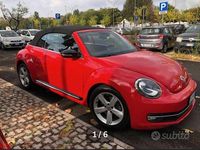 Usata VW Beetle Cabriolet Sportline 160 CV (117 kW) 2013 Rosso Cabrio