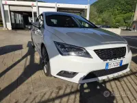 Usata Seat Leon 105 CV (77 kW) 2013 Bianco Berlina