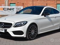 Usata Mercedes C300 AMG 245 CV (180 kW) 2017 Bianco Coupé