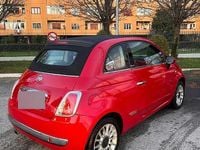 Usata Fiat 500C 69 CV (50 kW) 2011 Rosso Cabrio