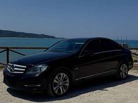 Usata Mercedes C200 Avantgarde 136 CV (100 kW) 2012 Nero Berlina