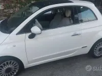 Usata Fiat 500 75 CV (55 kW) 2009 Bianco Cabrio