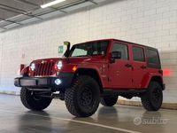 Usata Jeep Wrangler Unlimited Sahara 199 CV (146 kW) 2014 Rosso SUV