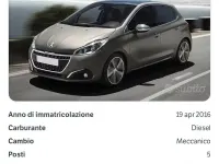 Usata Peugeot 208 Active 75 CV (55 kW) 2016 Utilitaria
