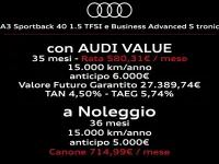 Usata Audi A3 Advanced 204 CV (150 kW) 2025 Blu Berlina