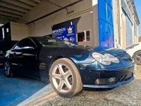 Usata Mercedes SL350 245 CV (180 kW) 2004 Blu Cabrio