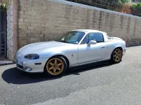 Usata Mazda MX5 200 CV (147 kW) 2003 Argento Cabrio