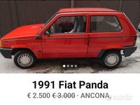 Usata Fiat Panda 1991 Rosso Utilitaria