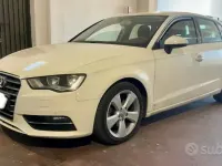 Usata Audi A3 Ambition 105 CV (77 kW) 2013 Bianco Berlina