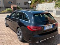 Usata Mercedes C220 AMG line 170 CV (125 kW) 2018 Nero Station wagon