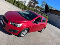 Usata Chevrolet Aveo 69 CV (50 kW) 2012 Rosso Berlina