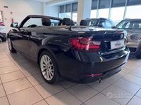 Usata BMW 218 Advantage 150 CV (110 kW) 2016 Nero Cabrio