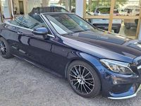 Usata Mercedes C220 AMG 170 CV (125 kW) 2018 Blu Cabrio