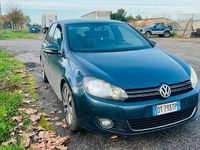 Usata VW Golf VI 110 CV (80 kW) 2008 Blu Utilitaria