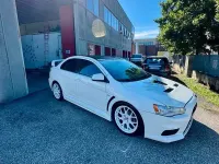 Usata Mitsubishi Lancer Evolution 295 CV (216 kW) 2011 Bianco Berlina