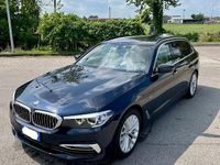 Usata BMW 520 Luxury Line 190 CV (139 kW) 2018 Blu/azzurro Station wagon