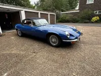 Usata Jaguar E-Type 276 CV (202 kW) 1973 Blu Cabrio
