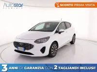 Begagnad Ford Fiesta Titanium 125 HK (91 kW) 2022 Vit Halvkombi