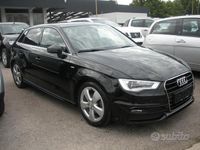 Usata Audi A3 S-Line 150 CV (110 kW) 2017 Nero Berlina