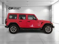 Usata Jeep Wrangler Unlimited Sahara 200 CV (147 kW) 2020 Rosso SUV