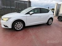 Usata Seat Leon Style 105 CV (77 kW) 2015 Bianco Berlina