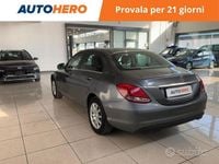 Usata Mercedes C180 Business 115 CV (84 kW) 2017 Grigio Berlina