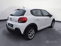 Usata Citroën C3 Feel 83 CV (61 kW) 2022 Bianco Utilitaria