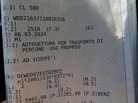 Usata Mercedes CL500 AMG 388 CV (285 kW) 2011 Grigio Coupé