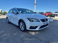 Usata Seat Leon ST Style 110 CV (80 kW) 2018 Bianco Station wagon