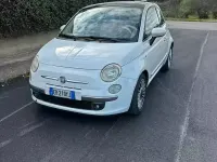 Usata Fiat 500 75 CV (55 kW) 2009 Bianco Cabrio