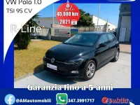 Usata VW Polo R-line 95 CV (69 kW) 2021 Nero Utilitaria