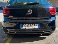 Usata VW Polo R-line 95 CV (69 kW) 2018 Nero Berlina