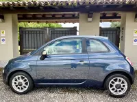 Begagnad Fiat 500 Lounge 69 HK (50 kW) 2008 Blå Sedan