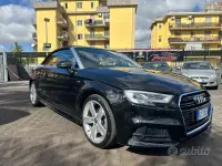 Usata Audi A3 Cabriolet S-Line 150 CV (110 kW) 2018 Nero Cabrio