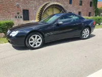 Usata Mercedes SL350 245 CV (180 kW) 2004 Nero Cabrio