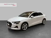 Usata Audi A3 Advanced 116 CV (85 kW) 2025 Bianco ghiacciaio metallizzato Berlina