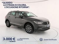 Usata VW Tiguan Life 122 CV (89 kW) 2022 Dolphin grey metallizzato SUV