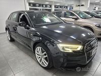 Usata Audi A3 S-Line 116 CV (85 kW) 2018 Nero Berlina