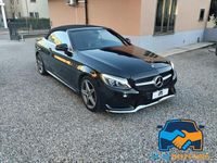 Usata Mercedes C180 AMG line 156 CV (114 kW) 2017 Nero Cabrio