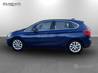 Usata BMW 218 Active Tourer Advantage 150 CV (110 kW) 2016 Blu mediterraneo metallizzato Monovolume