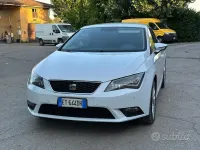 Usata Seat Leon Style 105 CV (77 kW) 2014 Bianco Coupé