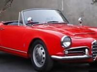 Brugt Alfa Romeo Giulia Veloce 112 HK (82 kW) 1965 Rød Cabriolet