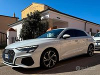Usata Audi A3 S-Line 150 CV (110 kW) 2020 Bianco Berlina