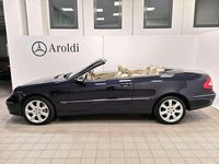 Usata Mercedes CLK500 Elegance 306 CV (225 kW) 2003 359 blu tanzanite met. Cabrio