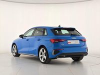 Usata Audi A3 S-Line 150 CV (110 kW) 2022 Blu/azzurro Berlina