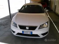 Usata Seat Leon Business 110 CV (80 kW) 2018 Bianco Berlina