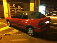 Usata VW Golf Cabriolet Sport 101 CV (74 kW) 1996 Rosso Cabrio