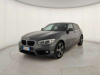 Usata BMW 118 Sport Line 150 CV (110 kW) 2017 Grigio Utilitaria