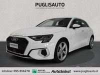 Usata Audi A3 Advanced 116 CV (85 kW) 2021 Bianco Berlina