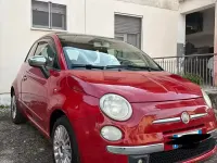 Usata Fiat 500 75 CV (55 kW) 2009 Rosso Cabrio